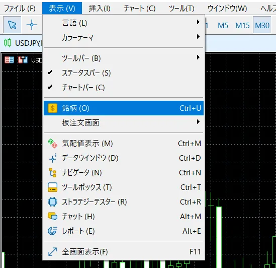MT5の使い方【PC版】1