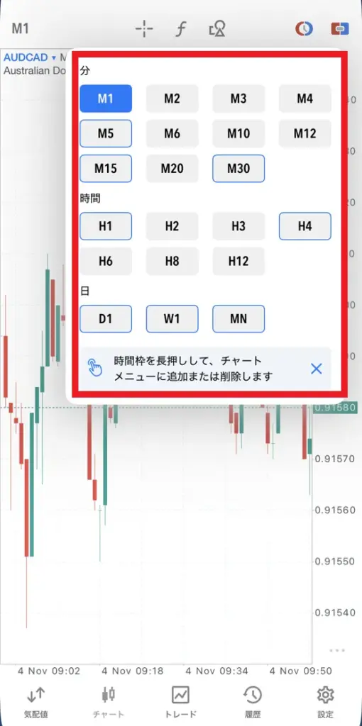 MT5スマホアプリの使い方【iPhone・Android対応】9