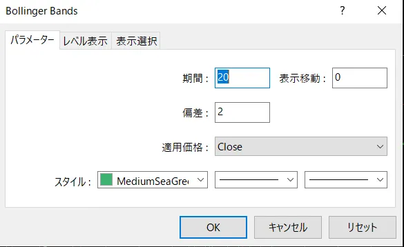 チャート・インジケーター設定7