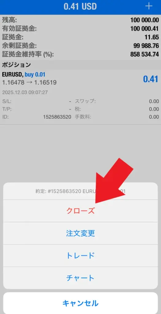 注文・決済・損切り設定の手順5