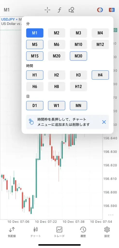 チャート・インジケーター設定5