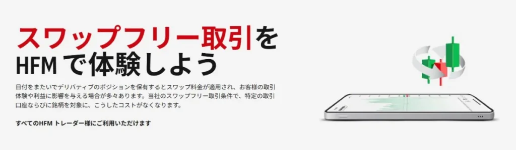 スワップフリー取引に対応