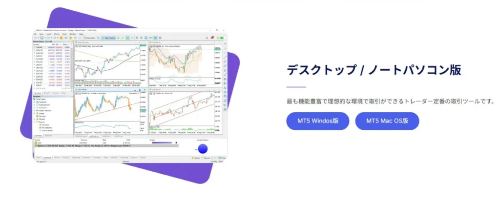 MT4・MT5に対応